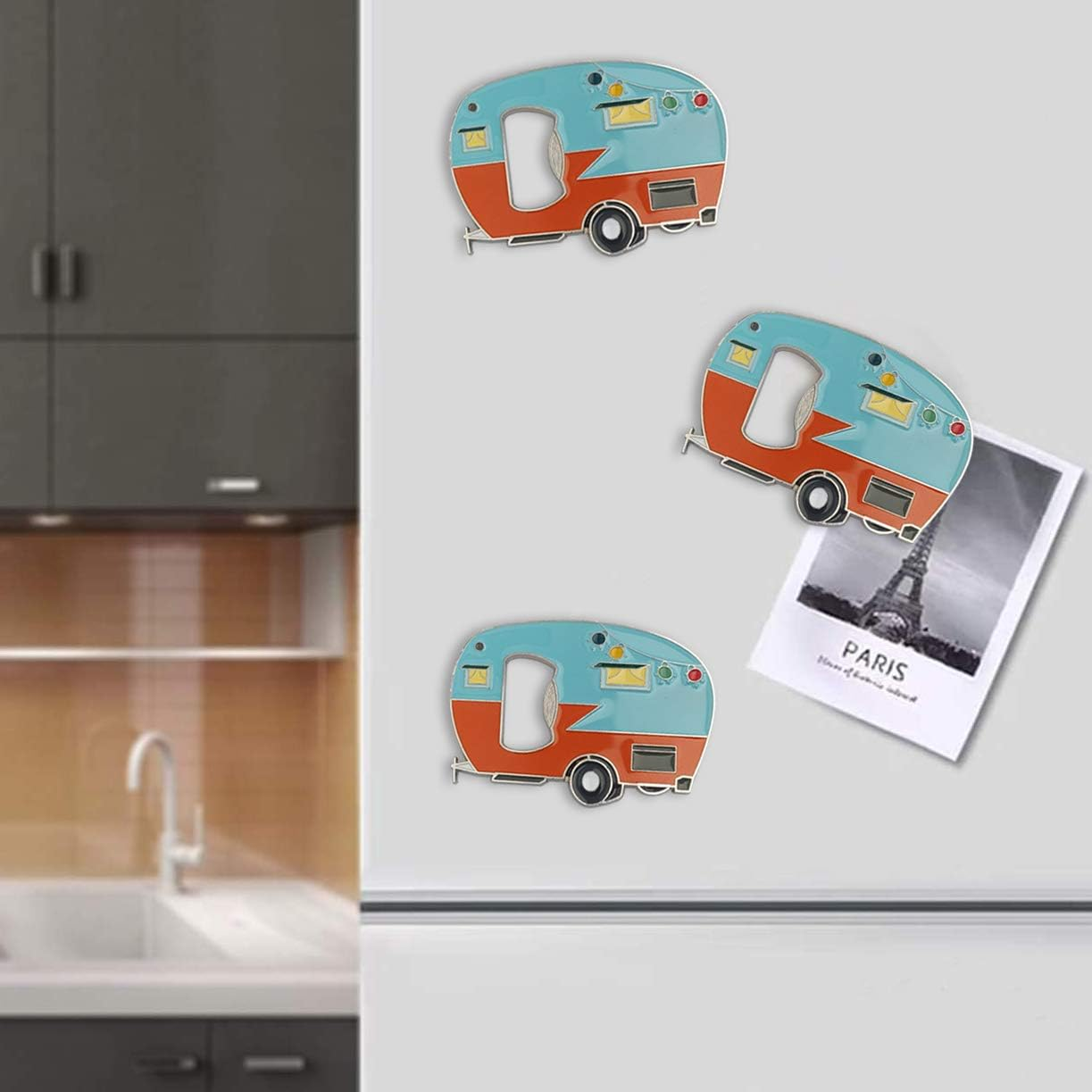 Fridgemate - Bottle Opener Magnetic with Fridge Magnets Sticker