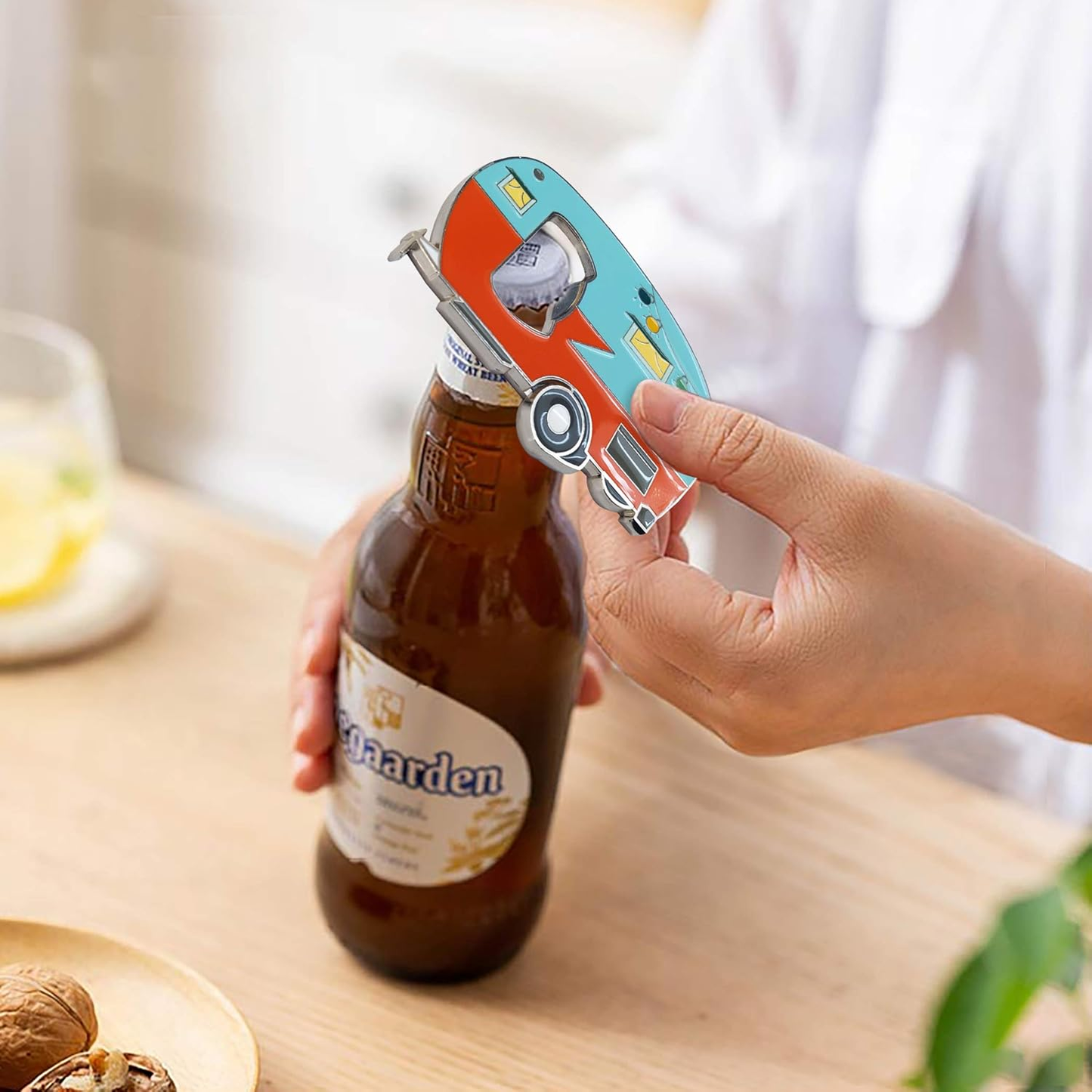 Fridgemate - Bottle Opener Magnetic with Fridge Magnets Sticker