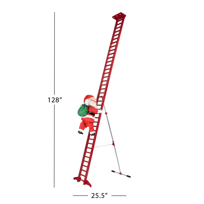 10' Outdoor Animated Super Climbing Santa