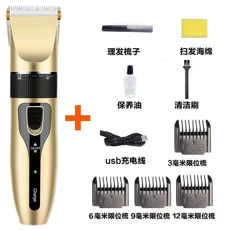 4-In-1 Pet Grooming and Care Set 4Different Blades Pet Hair Shaver Low Noise Pet Clippers Rechargeable Cordless Safe Dog Trimmer