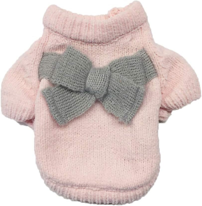 Dog Christmas Costumes for Small Dogs,Pet Dog Clothes Knitwear Dog Sweater Soft Thickening Warm Pup Dogs Shirt Winter Puppy Sweater for Dogs