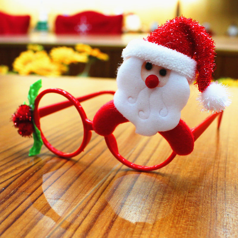 Christmas Glasses Frame Christmas Party Supplies Christmas Gifts Christmas Decorations Glasses Santa Glasses